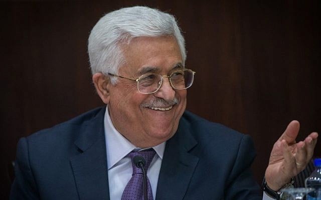 Palestinian Authority President Mahmoud Abbas meets with Israeli correspondents at the Muqata, the PA headquarters in the West Bank city of Ramallah, on January 21, 2016 (Yonatan Sindel / Flash90) Palestinian Authority President Mahmoud Abbas meets with Israeli correspondents at the Muqata, the PA headquarters in the West Bank city of Ramallah, on January 21, 2016 (Yonatan Sindel / Flash90)