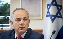 Minister of National Infrastructure, Energy and Water Resources Yuval Steinitz Yuval Steinitz seen at the weekly cabinet meeting at the Prime Minister's Office in Jerusalem, September 27, 2016. (Marc Israel Sellem/POOL)