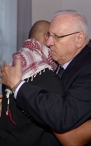 Israeli President Reuven Rivlin visits the family of Nimer Bassem Abu Amar, 15, in the Bedouin town of Lakiya, in Southern Israel on October 27, 2016 ( Mark Neyman/GPO) Israeli President Reuven Rivlin visits the family of Nimer Bassem Abu Amar, 15, in the Bedouin town of Lakiya, in Southern Israel on October 27, 2016 ( Mark Neyman/GPO)
