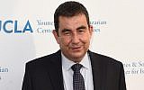 Ari Shavit at the UCLA Younes & Soraya Nazarian Center For Israel Studies 5th Annual Gala at Wallis Annenberg Center for the Performing Arts in Beverly Hills, California, on May 5, 2015. (Jason Merritt/Getty Images via JTA)