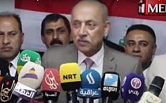 Iraqi transport minister Kazem Finjan. (Screenshot)