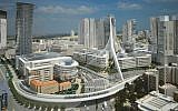Illustration of the Jerusalem Gateway project (Dagan Advanced Visual Solutions)