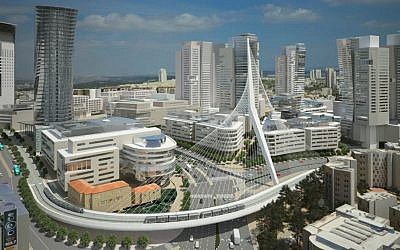 Illustration of the Jerusalem Gateway project (Dagan Advanced Visual Solutions)