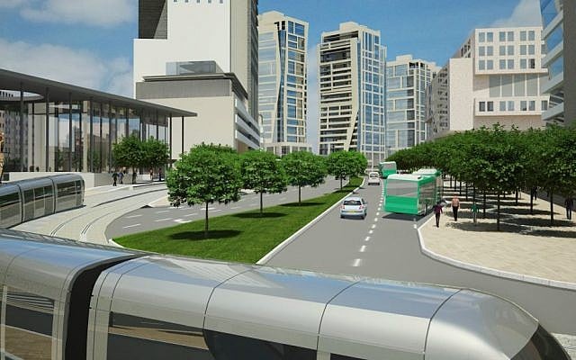 Illustration of underground street in the Jerusalem Gateway project (Dagan Advanced Visual Solutions)