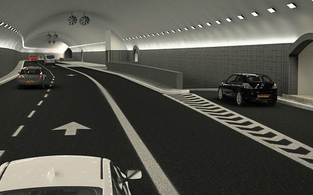 Illustration of underground street in the Jerusalem Gateway project (Dagan Advanced Visual Solutions)