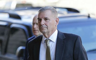 Retired Marine Gen. James Cartwright arrives at the US District Court in Washington, Monday, Oct. 17, 2016. (AP Photo/Pablo Martinez Monsivais)