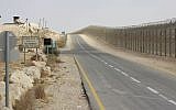 Israel's border with Egypt's Sinai Peninsula. (Judah Ari Gross/Times of Israel)