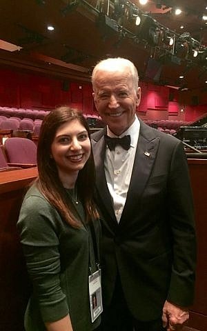 Maya Weinstein joined 49 other survivors of sexual assault on stage during Lady Gaga’s performance at the 2016 Academy Awards of 'Til It Happens to You.' (Courtesy Maya Weinstein)