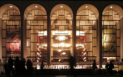 The facade of the Metropolitan Opera House at Lincoln Center, New York, New York. (Paul Masck/Wikipedia/CC BY-SA 2.5)