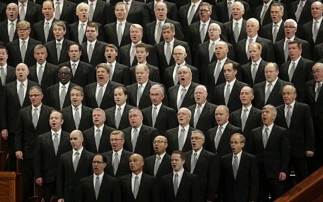 In this April 2, 2016, file photo, the Mormon Tabernacle Choir performs during the opening session of the two-day Mormon church conference in Salt Lake City, Utah. (AP Photo/Rick Bowmer, File) In this April 2, 2016, file photo, the Mormon Tabernacle Choir performs during the opening session of the two-day Mormon church conference in Salt Lake City, Utah. (AP Photo/Rick Bowmer, File)