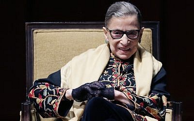 Ruth Bader Ginsburg at the University of Michigan in Ann Arbor, Michigan, Feb. 6, 2015. (Carlos Osorio/AP Images)