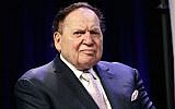 Casino magnate Sheldon G. Adelson in attendance at the 4th Annual Champions Of Jewish Values International Awards Gala at Marriott Marquis Times Square on May 5, 2016 in New York City.  (Photo by Steve Mack/Getty Images, via JTA)