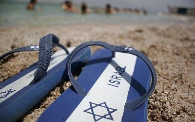 The Yiddish word for 'flip-flops' was coined by Rukhl Schaechter, editor of the Yiddish Forverts, who as a child called them 'fingershikh.' (Melanie Fidler/Flash90)