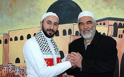 Orhan Buyruk with Sheikh Raed Salah (Facebook)