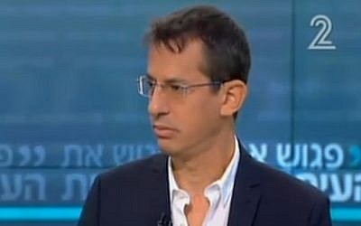 B'Tselem Director Hagai El-Ad appears on 'Meet the Press' on October 29, 2016 (screen capture: Channel 2) B'Tselem Director Hagai El-Ad appears on 'Meet the Press' on October 29, 2016 (screen capture: Channel 2)