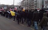 German Neo-Nazis at a rally in Dresden, 2009. (Wikimedia Commons)