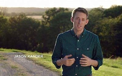 Missouri Senate candidate Jason Kander, a Democrat, seen in a campaign ad, October 2016. (YouTube screen capture)