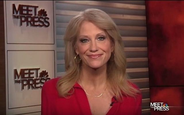Donald Trump's campaign manager Kellyanne Conway speaks to NBC's 'Meet the Press' on October 23, 2016. (screen capture: YouTube) Donald Trump's campaign manager Kellyanne Conway speaks to NBC's 'Meet the Press' on October 23, 2016. (screen capture: YouTube)