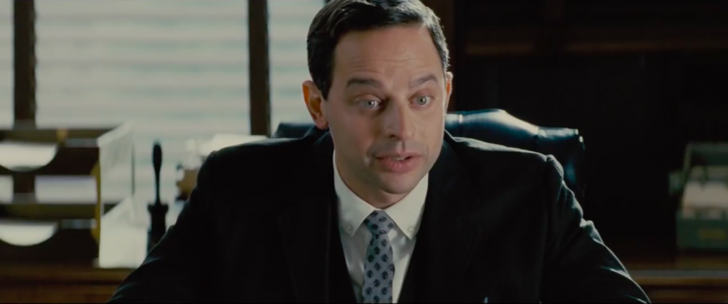 Nick Kroll plays lawyer Bernard Cohen, part comic-relief, part shyster, all stereotype. (Focus Features) Nick Kroll plays lawyer Bernard Cohen, part comic-relief, part shyster, all stereotype. (Focus Features)