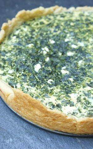 Spinach, Herb and Feta Quiche (Shannon Sarna/JTA)