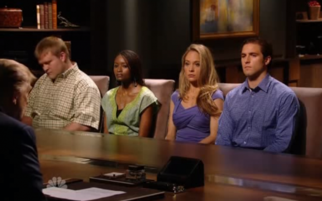 Doland Trump berating contestants during a boardroom scene in the 10th season of NBC's 'The Apprentice' in 2010. (Screen capture: YouTube)