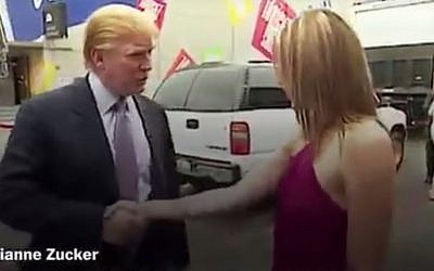 Donald Trump in a 2005 video released by the Washington Post on October 8, 2016, in which the US presidential contender can be heard making vulgar comments about women. (Youtube screenshot)