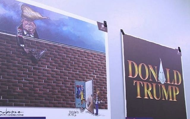 Cartoon depictions of GOP nominee Donald Trump in an exhibit at Mexico City's Caricature Museum. (Screenshot/AFP) Cartoon depictions of GOP nominee Donald Trump in an exhibit at Mexico City's Caricature Museum. (Screenshot/AFP)