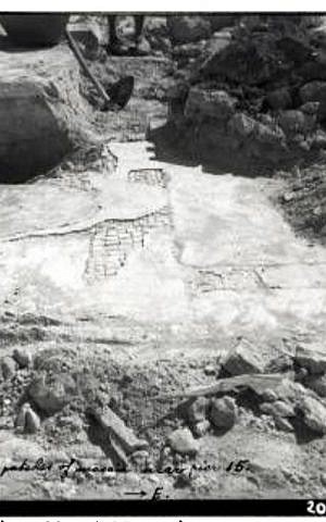 A photograph of Byzantine-era flooring taken by R.K. Hamilton, director of the British Mandate Antiquities Department, during a rare excavation of Al-Aksa in the late 1930s. (Israel Antiquities Authorities archives) A photograph of Byzantine-era flooring taken by R.K. Hamilton, director of the British Mandate Antiquities Department, during a rare excavation of Al-Aksa in the late 1930s. (Israel Antiquities Authorities archives)