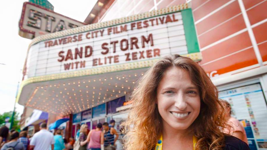 Filmmaker Elite Zexer making the rounds of international film festivals with her award-winning film, 'Sand Storm' (Courtesy Elite Zexer) Filmmaker Elite Zexer making the rounds of international film festivals with her award-winning film, 'Sand Storm' (Courtesy Elite Zexer)