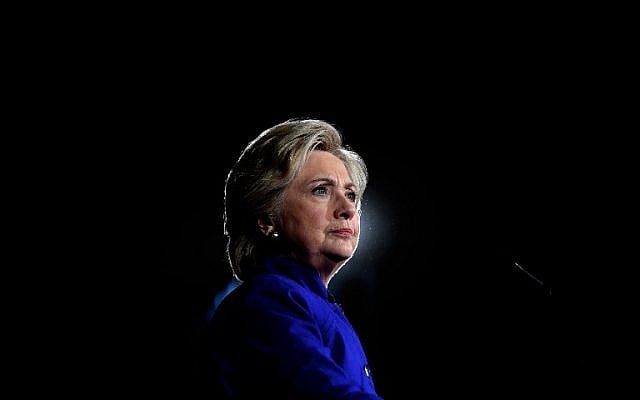 US Democratic presidential nominee Hillary Clinton speaks during a campaign rally in Tempe, Arizona, November 2, 2016. (AFP/Jewel Samad) US Democratic presidential nominee Hillary Clinton speaks during a campaign rally in Tempe, Arizona, November 2, 2016. (AFP/Jewel Samad)
