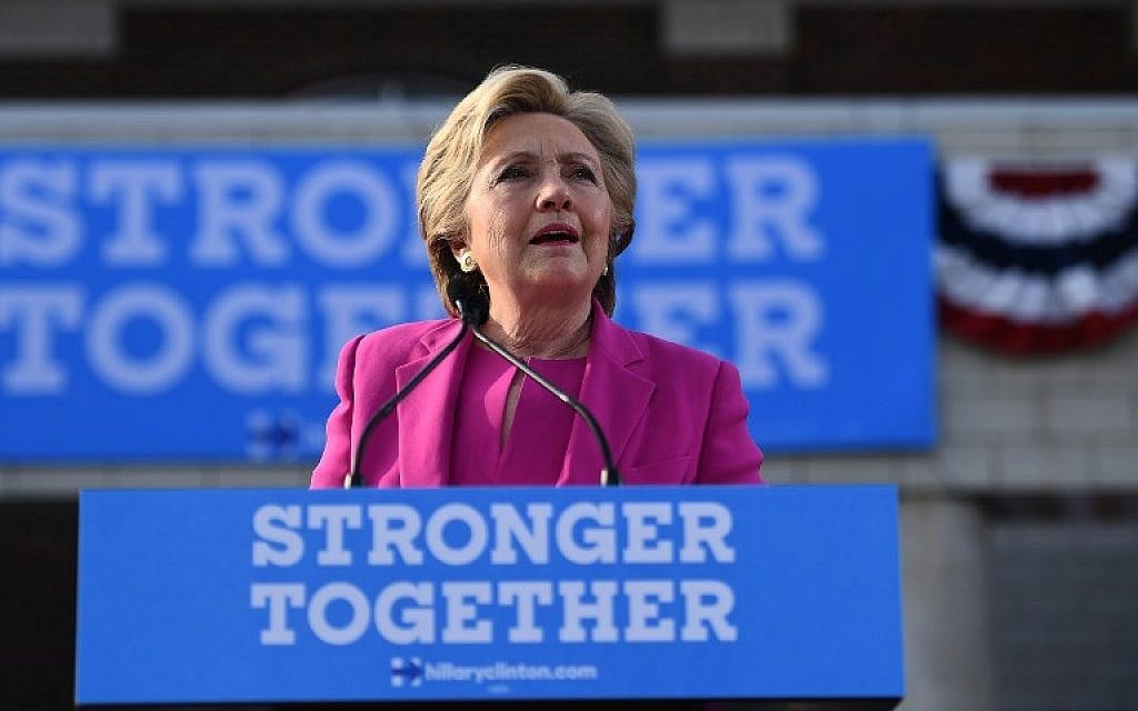 US Democratic presidential nominee Hillary Clinton speaks during a campaign rally in Winterville, North Carolina, on November 3, 2016. (AFP/Jewel Samad) US Democratic presidential nominee Hillary Clinton speaks during a campaign rally in Winterville, North Carolina, on November 3, 2016. (AFP/Jewel Samad)