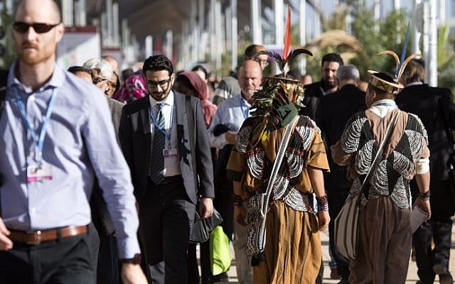 Delegates attend the COP22 international climate conference on November 9, 2016, in Marrakesh. (AFP/Fadel Senna) Delegates attend the COP22 international climate conference on November 9, 2016, in Marrakesh. (AFP/Fadel Senna)