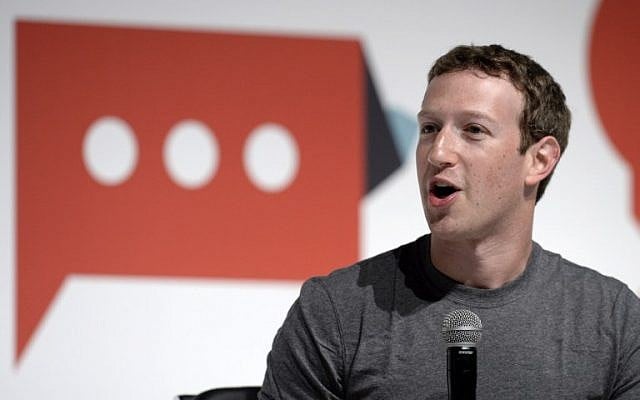Facebook's creator Mark Zuckerberg on the opening day of the 2015 Mobile World Congress (MWC) in Barcelona, March 2, 2015 . (AFP PHOTO/LLUIS GENE/File) Facebook's creator Mark Zuckerberg on the opening day of the 2015 Mobile World Congress (MWC) in Barcelona, March 2, 2015 . (AFP PHOTO/LLUIS GENE/File)
