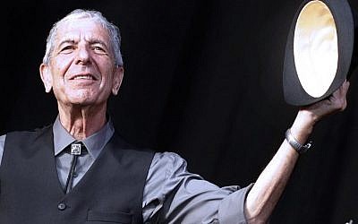 This file photo taken on July 20, 2008 shows Canadian singer Leonard Cohen greeting the public during the international Festival of Beincassim. (AFP/Diego Tuson)