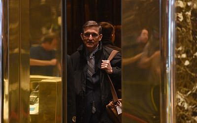 Retired general Michael Flynn arrives at Trump Tower for meetings with President-elect  Donald Trump  in New York, November 16, 2016. (AFP/TIMOTHY A. CLARY)