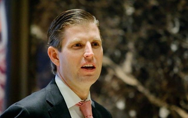 Eric Trump arrives at the Trump Tower for meetings with US President-elect Donald Trump, in New York on November 17, 2016. (AFP PHOTO / Eduardo Munoz Alvarez)