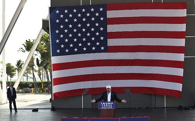 Republican presidential candidate Donald Trump speaks during a campaign rally at the Bayfront Park Amphitheater on November 2, 2016 in Miami, Florida. (Joe Raedle/Getty Images/AFP) Republican presidential candidate Donald Trump speaks during a campaign rally at the Bayfront Park Amphitheater on November 2, 2016 in Miami, Florida. (Joe Raedle/Getty Images/AFP)