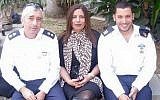 A photo of Asher and Irit Shahar with their son Omri taken before Omri's death in June 2012. (Courtesy)