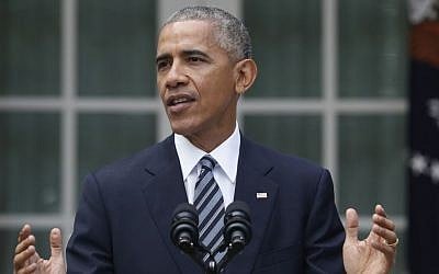 President Barack Obama speaks about the election, Wednesday, Nov. 9, 2016, in the Rose Garden of the White House in Washington. (AP Photo/Pablo Martinez Monsivais)