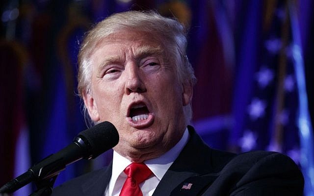 President-elect Donald Trump speaks, in the early hours of Wednesday, Nov. 9, 2016, in New York. (AP Photo/ Evan Vucci)