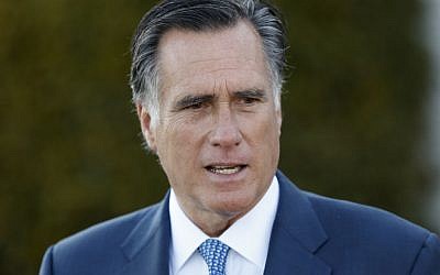 Mitt Romney talks to media after meeting with President-elect Donald Trump at Trump National Golf Club Bedminster in Bedminster, N.J., Saturday, Nov. 19, 2016. (AP Photo/Carolyn Kaster)