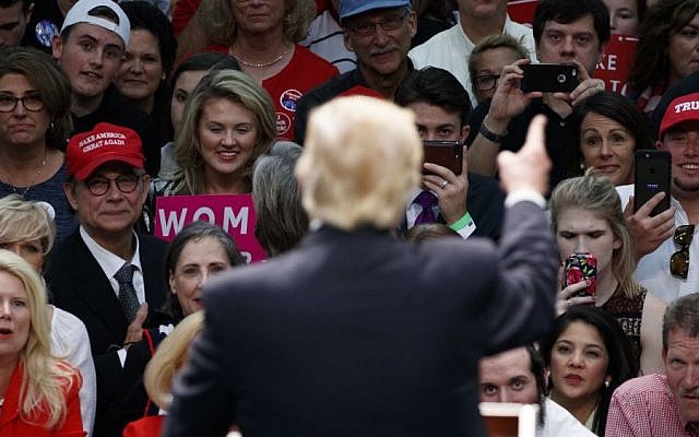 Supporters of Republican presidential candidate Donald Trump listens as he speaks during a campaign rally, Thursday, Nov. 3, 2016, in Concord, N.C. (AP/ Evan Vucci) Supporters of Republican presidential candidate Donald Trump listens as he speaks during a campaign rally, Thursday, Nov. 3, 2016, in Concord, N.C. (AP/ Evan Vucci)