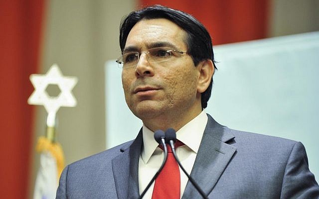 Israel's UN Ambassador Danny Danon at an anti-BDS conference held at the UN headquarters in New York on November 17, 2016. (Harel Rintzler) Israel's UN Ambassador Danny Danon at an anti-BDS conference held at the UN headquarters in New York on November 17, 2016. (Harel Rintzler)