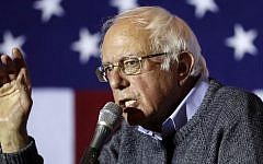 In this Nov. 3, 2016, photo, Sen. Bernie Sanders, I-Vt., campaigns for Democratic presidential candidate Hillary Clinton at the University of Cincinnati. (AP/John Minchillo)