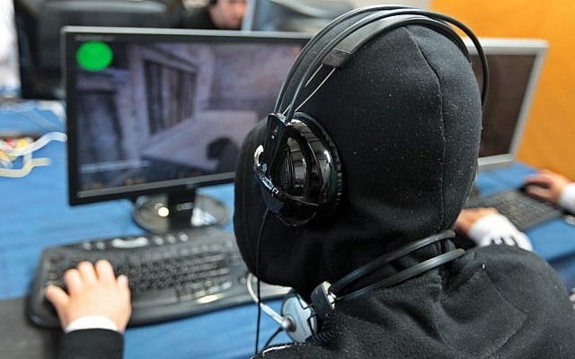 Illustrative: A gamer at a computer. (Dror Garti/Flash90)