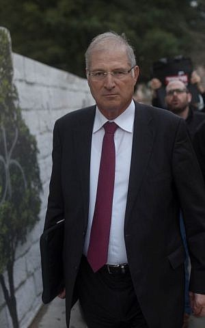 David Shimron in Tel Aviv on February 17, 2015. (Ben Kelmer/Flash90) 
