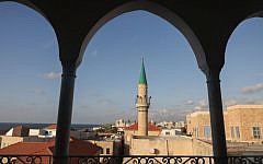 View of the a mosque in the  Old City of Acre, in Northern Israel on October 24, 2016.  (Nati Shohat/Flash90)