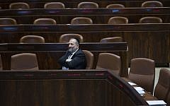 Minister of Interior Affairs Aryeh Deri before Ministers Question Time at the Knesset, November 7, 2016. (Yonatan Sindel/Flash90)