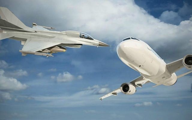 IAI's new Collision Warning System helps alert combat pilots to collisions with civilian planes (Courtesy) IAI's new Collision Warning System helps alert combat pilots to collisions with civilian planes (Courtesy)