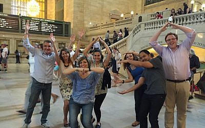 A team undertaking one of Strayboots's indoor adventures (Courtesy)